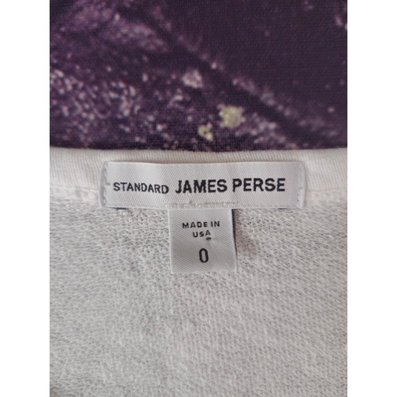 James‎ Perse Standard White Cotton 3/4 Sleeve Top Lightweight Size 0 - Picture 4 of 4